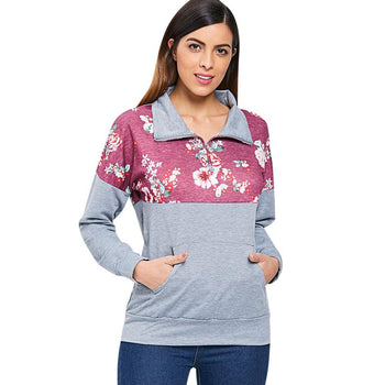 Kangaroo Pocket Printed Sweatshirt