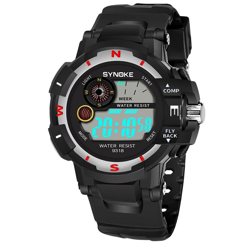 SYNOKE 9318 Outdoor Sports Electronic Watch Waterproof Electronic Watch