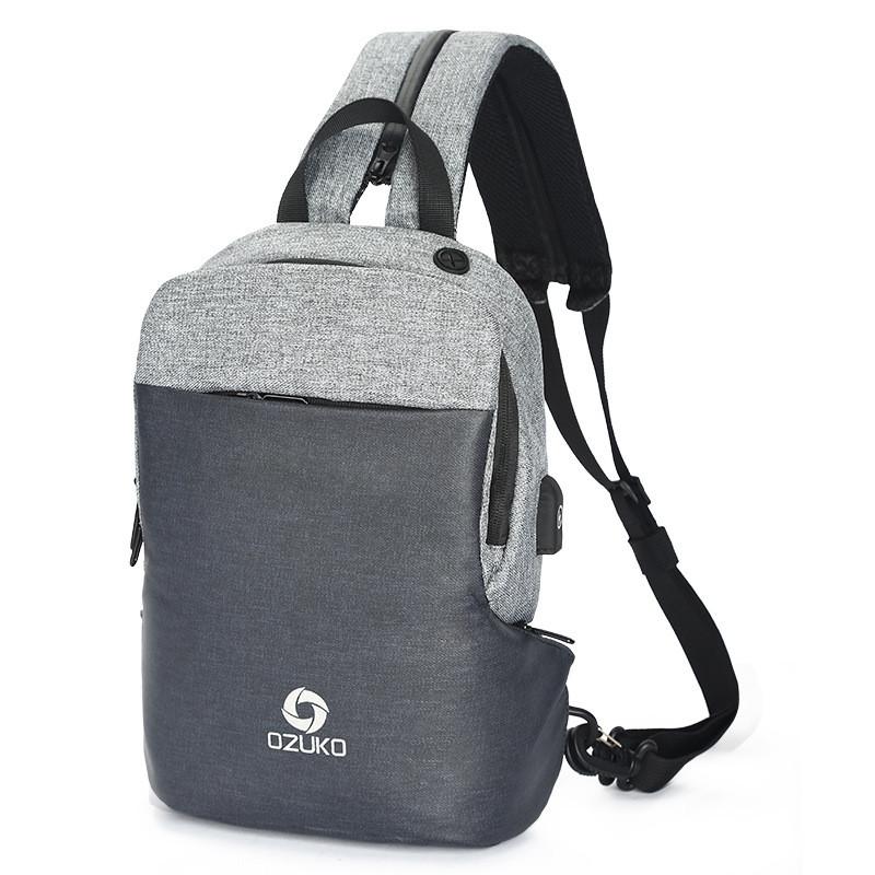 Multifunctional men's chest bag