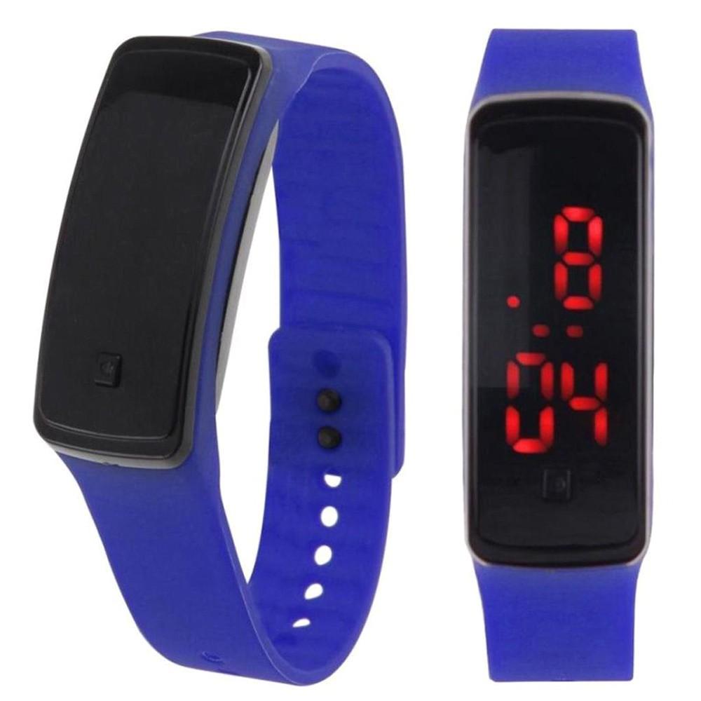 Spot custom second generation student sports electronic watch children promotional gifts LED silicone watch led watch white