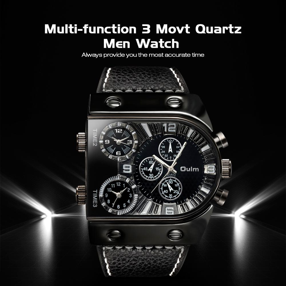 Oulm 9315 Multi-function 3 Movt Quartz Men Watch