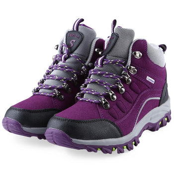 Outdoor Casual Sports Shoes Lace Up Color Blocking Design for Women