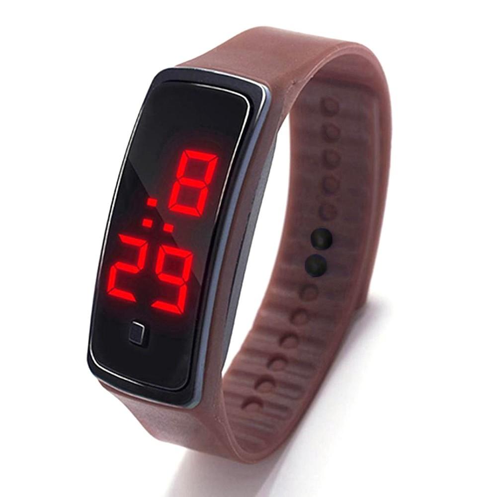 Spot custom second generation student sports electronic watch children promotional gifts LED silicone watch led watch white