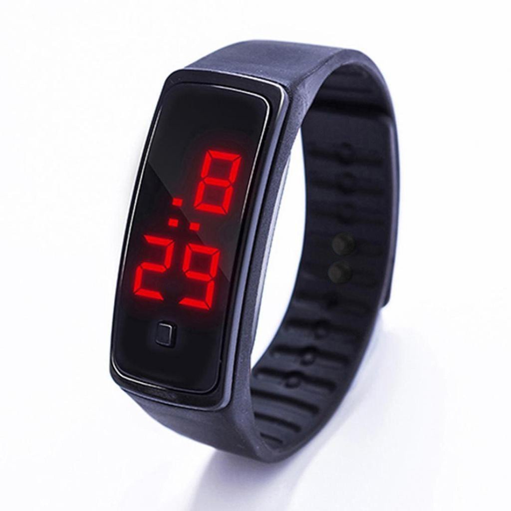 Spot custom second generation student sports electronic watch children promotional gifts LED silicone watch led watch white