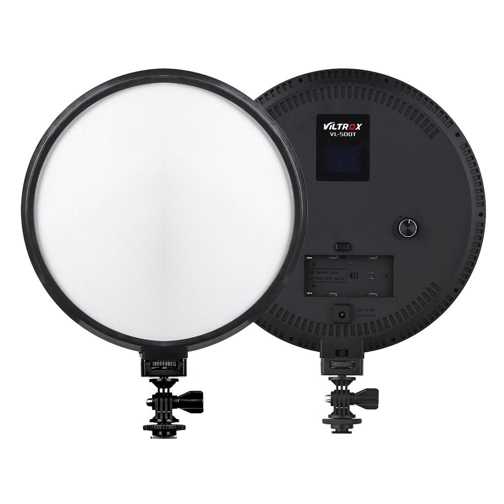 Viltrox VL-500T Professional Ultrathin Bi-Color Dimmable 9 Inch Circular LED Video Light