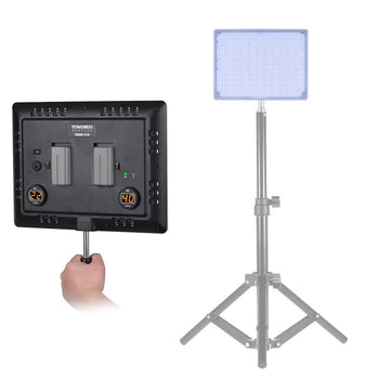 YONGNUO YN600 RGB Professional 5500K+RGB LED Video Light Soft Light Slim & Light Design Adjustable Brightness CRI≥95 with Remote Controller Support APP Remote Control Studio Lighting