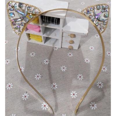 High-grade Alloy Diamond-studded Cat Ear Headband