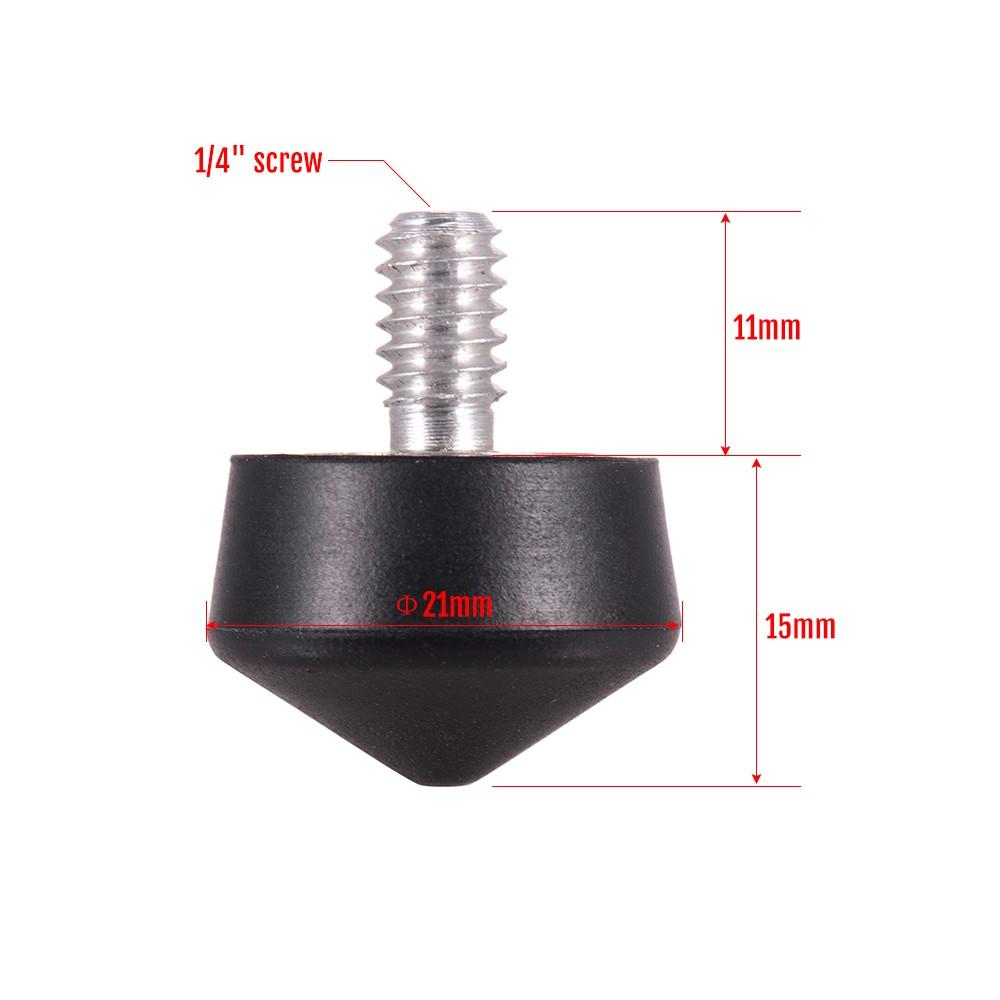 Universal Anti-slip 3/8 Inch Tripod Monopod Rubber Foot Spike for Andoer Benro Gitzo Manfrotto Tripod Monopod