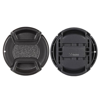 55mm Center Pinch Snap-on Lens Cap Cover Keeper Holder for Canon Nikon Sony Olympus DSLR Camera Camcorder