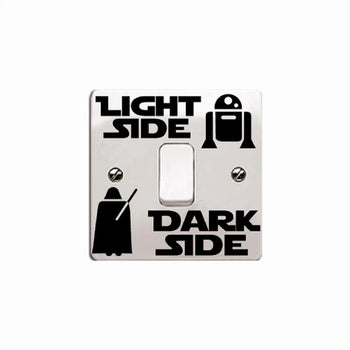 Personalized Wall Decal Dark Side Light Switch Sticker DIY Vinyl Home Decor