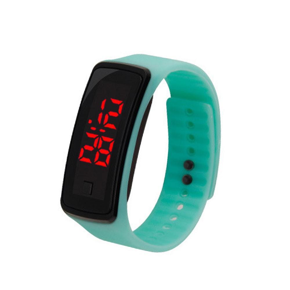 Spot custom second generation student sports electronic watch children promotional gifts LED silicone watch led watch white