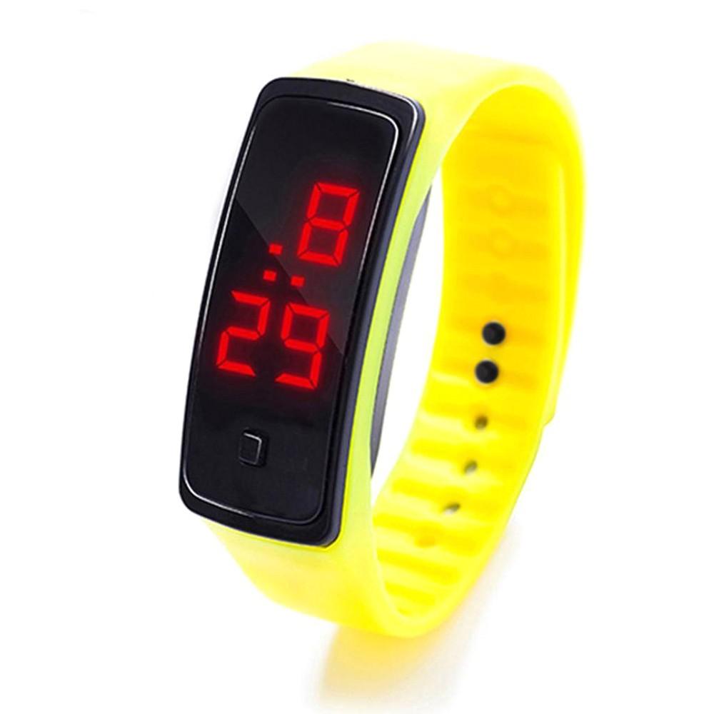 Spot custom second generation student sports electronic watch children promotional gifts LED silicone watch led watch white