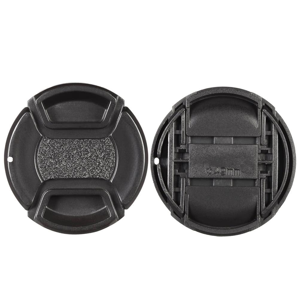 55mm Center Pinch Snap-on Lens Cap Cover Keeper Holder for Canon Nikon Sony Olympus DSLR Camera Camcorder