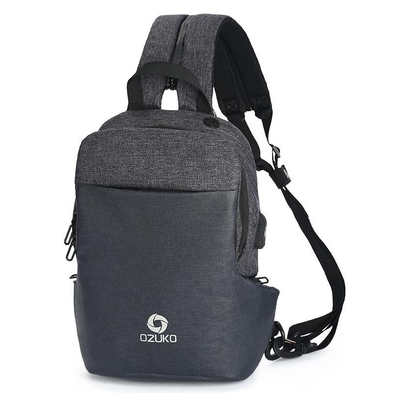 Multifunctional men's chest bag