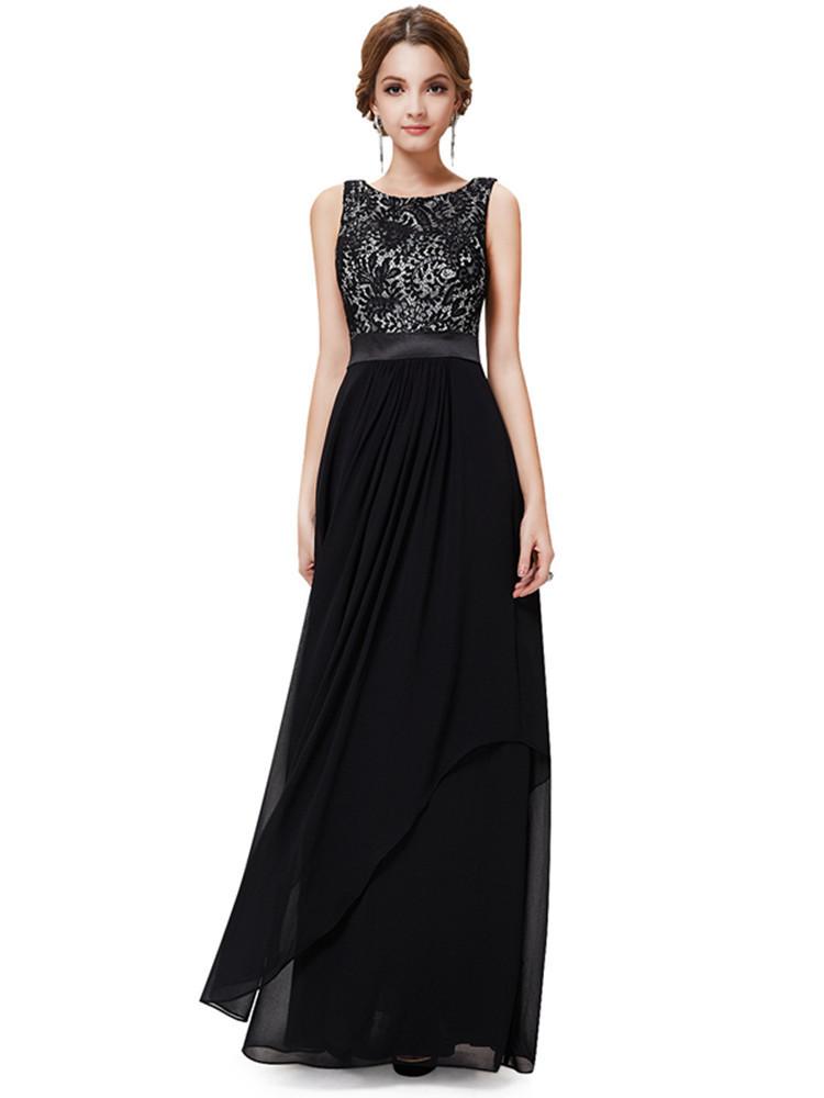 Elegant long dress cocktail dress lace dress