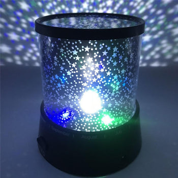 Fantasy Romantic Lamp Starry Sky Rotating Star Projector Bedroom LED Night Light