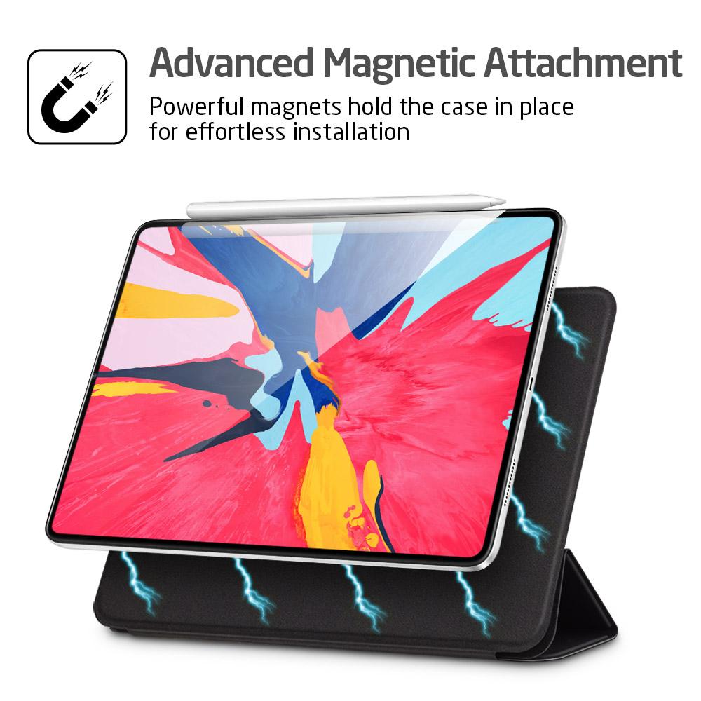 Magnetic Smart Case for iPad Pro 11 2020 Cover Trifold Stand Magnet Case Magnetic Attachment Rubberized Cover for iPad Pro11