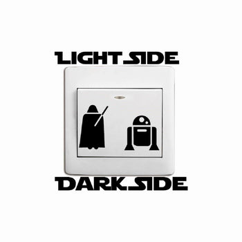 Personalized Wall Decal Dark Side Light Switch Sticker DIY Vinyl Home Decor