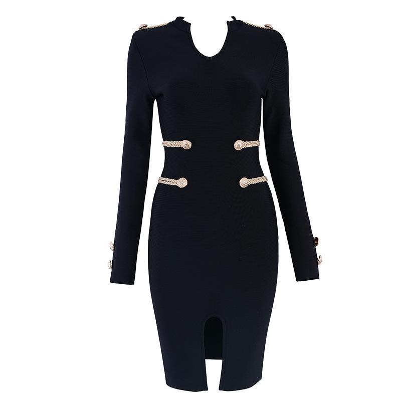 Dress sexy dress long sleeve midi dress