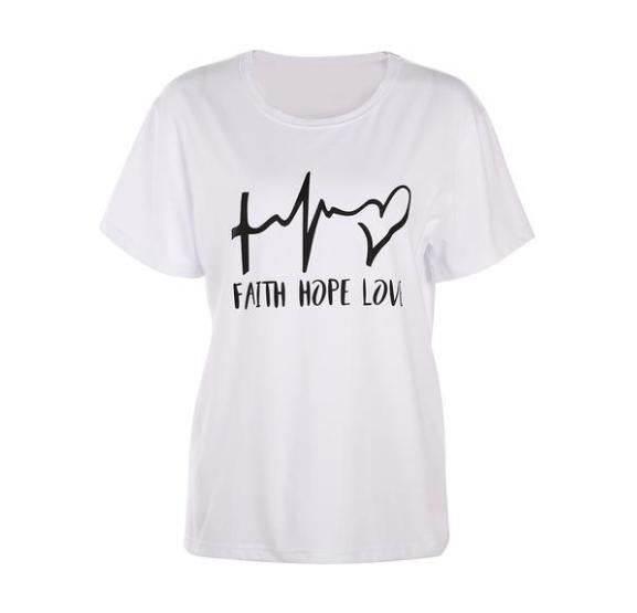 Letter printed short sleeve t-shirt