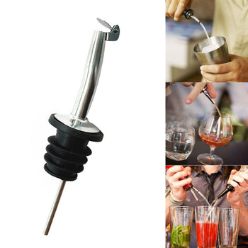 2017 Liquor Spirit Pourer Flow Wine Bottle Pour Spout Stopper Stainless Steel Cap