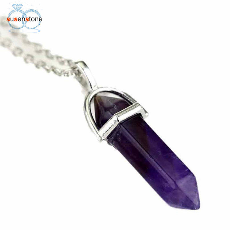 SUSENSTONE Necklace Chain Crystal Women Jewelry Accessories