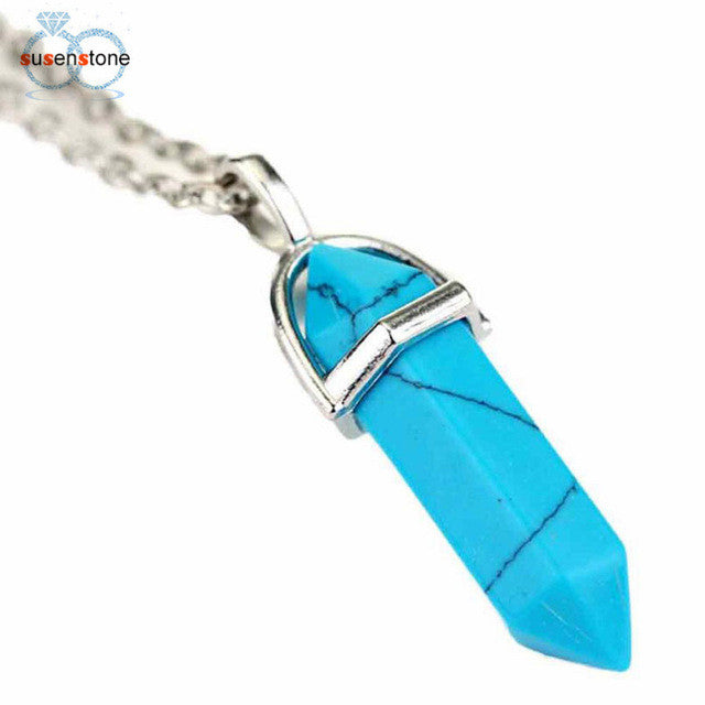 SUSENSTONE Necklace Chain Crystal Women Jewelry Accessories