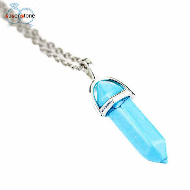 SUSENSTONE Necklace Chain Crystal Women Jewelry Accessories