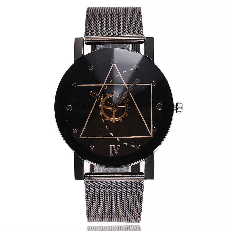 Casual Quartz Stainless Steel Band Marble Strap Watch Analog Wrist Watch