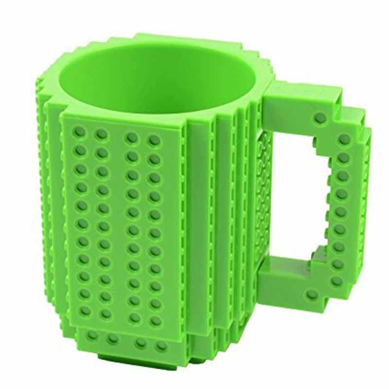 Creative DIY Build-on Brick Mug Lego Style Puzzle Mugs, Building Blocks Coffee Mug