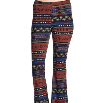 Women's Geo Stripe Flare Pants