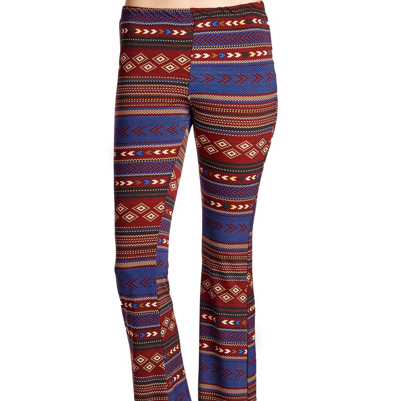 Women's Geo Stripe Flare Pants