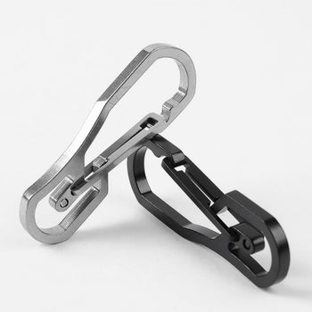 Outdoor Multifunctional Wire-cut Climbing Carabiner EDC Key Ring Mini Chain Locking Climbing Hiking Accessory Tool