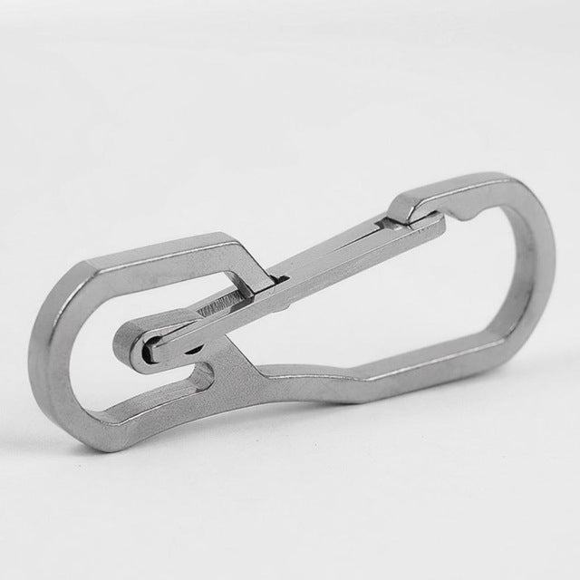 Outdoor Multifunctional Wire-cut Climbing Carabiner EDC Key Ring Mini Chain Locking Climbing Hiking Accessory Tool